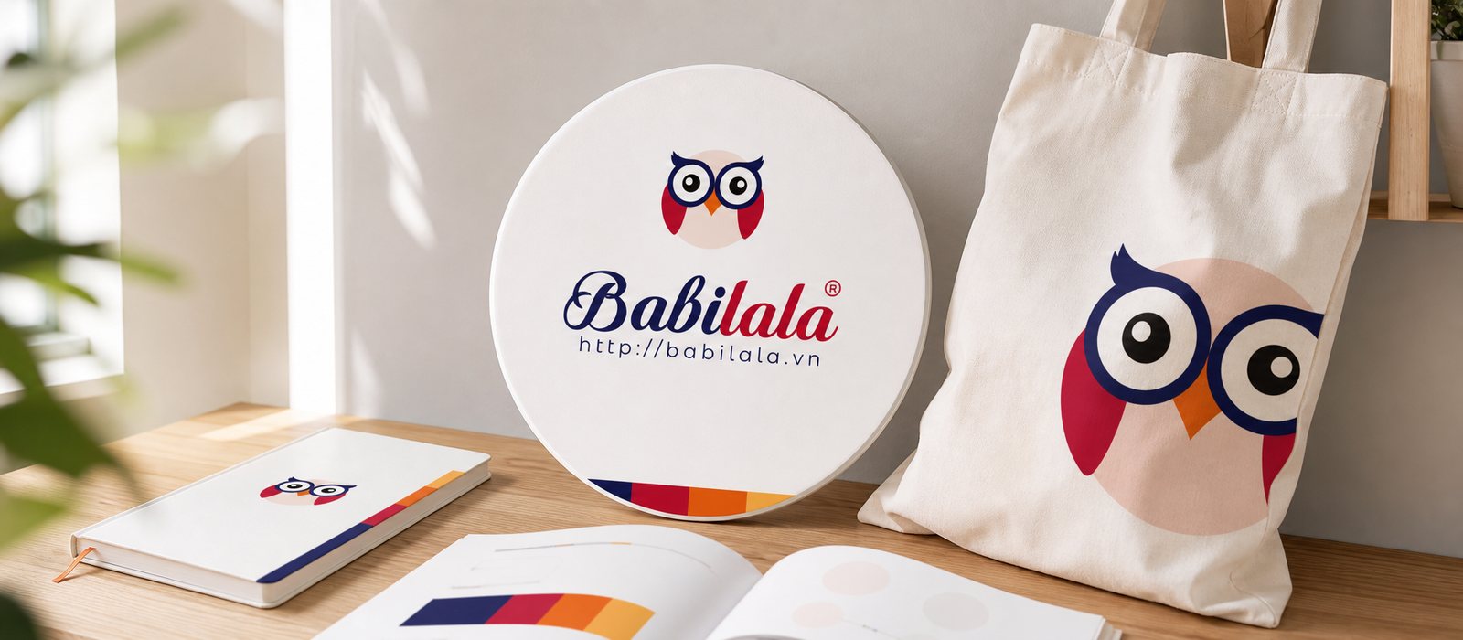 Hệ nhận diện Babilala với con cú Babi trên nhiều ứng dụng