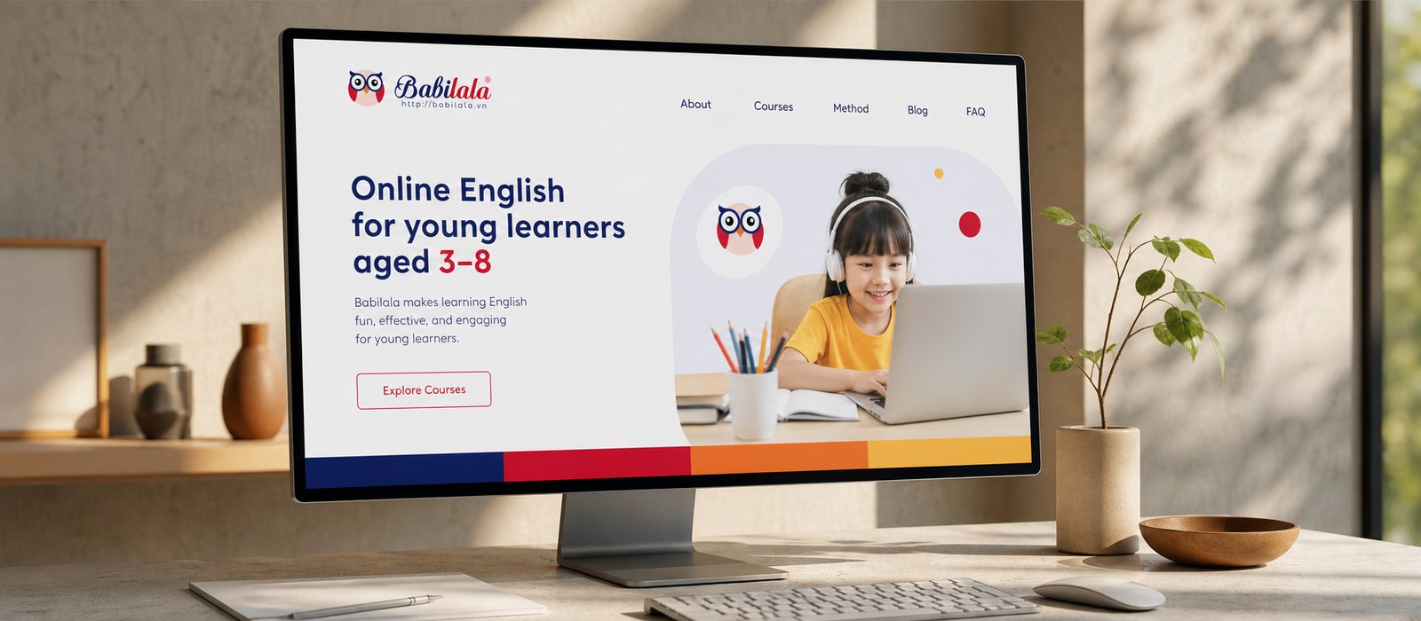Website Babilala trên máy tính