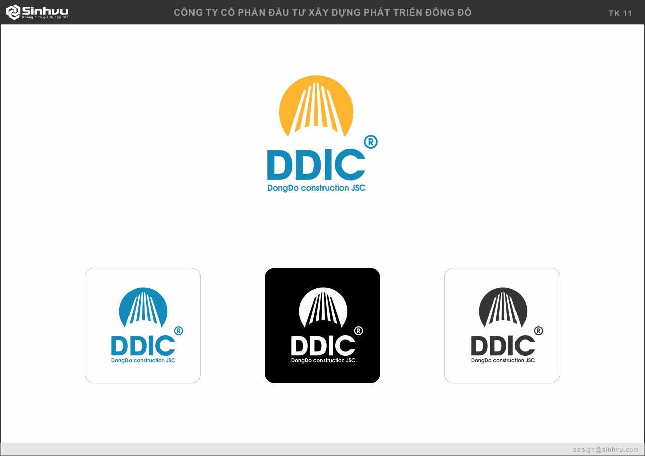Biểu tượng DDIC hoàn chỉnh với ba biến thể nền sáng, nền tối và đơn sắc