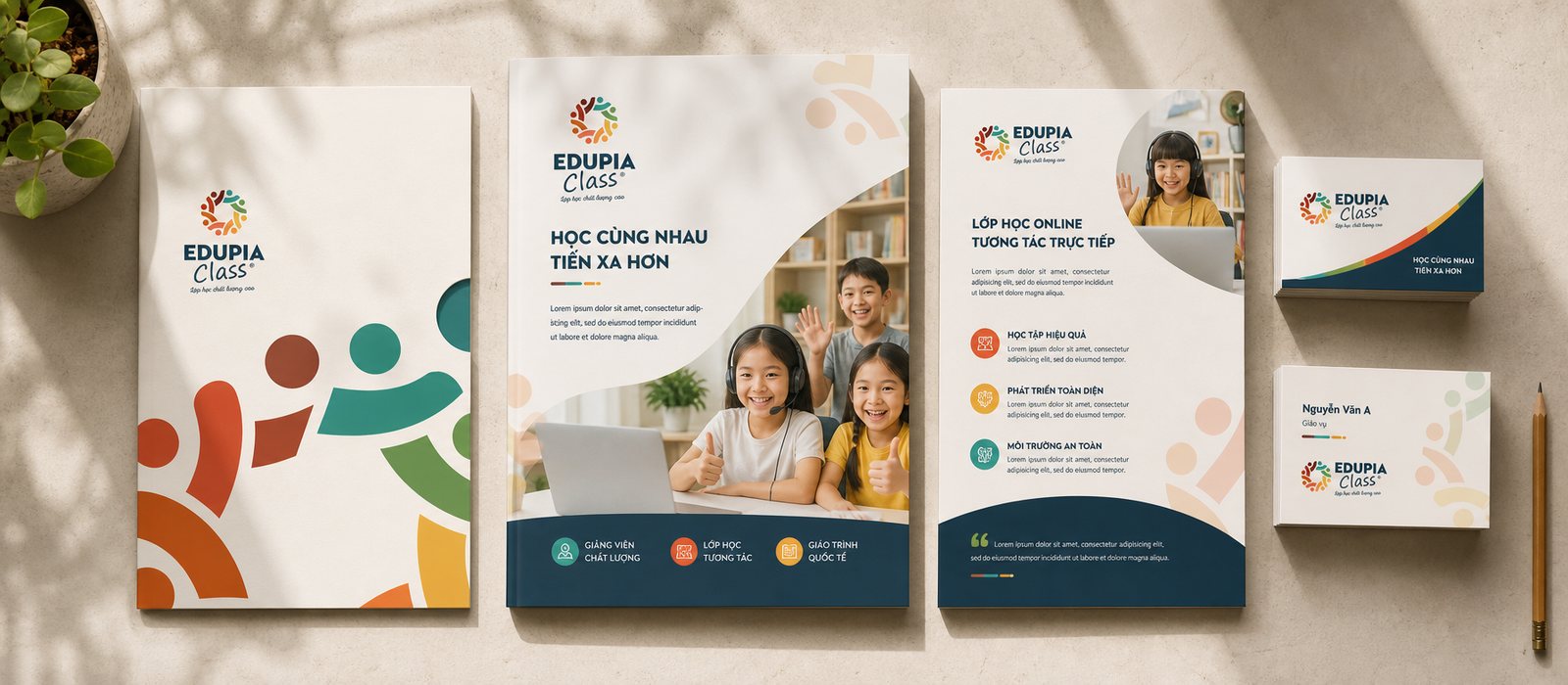 Bộ ấn phẩm bán hàng Edupia Class
