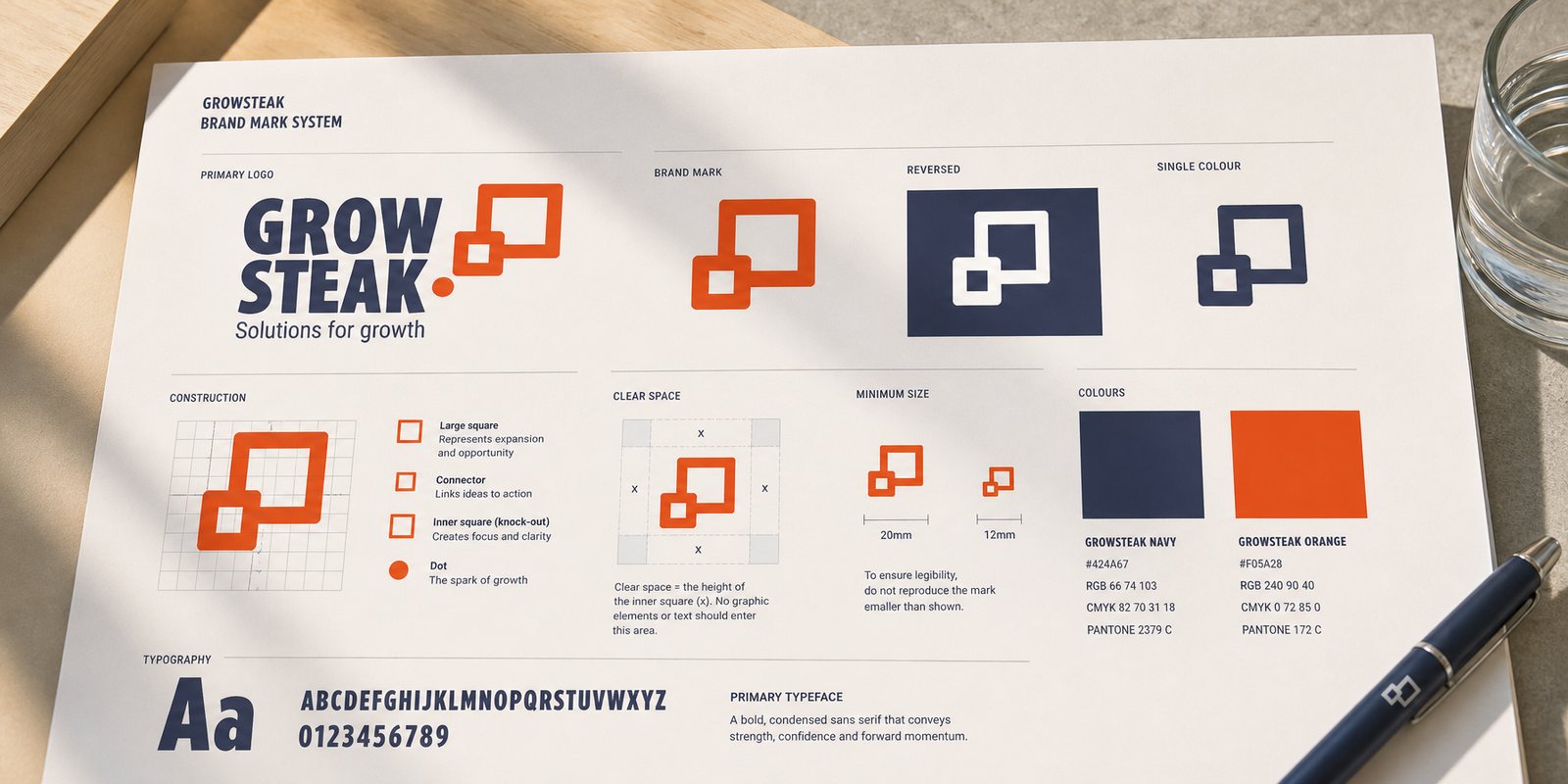 GrowSteak's mark system and identity guidelines