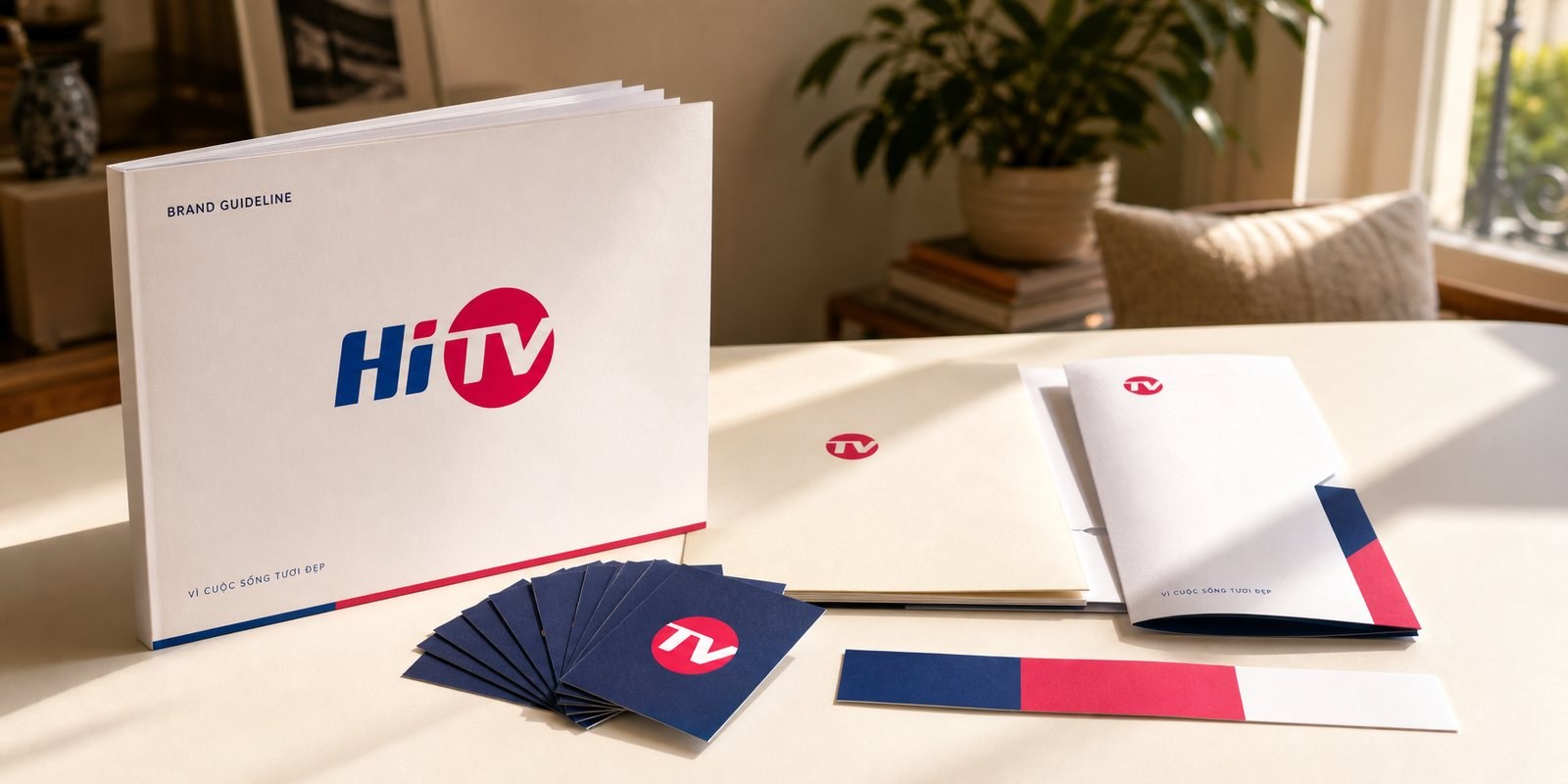 Hệ nhận diện HiTV trên ấn phẩm và tài liệu đối ngoại