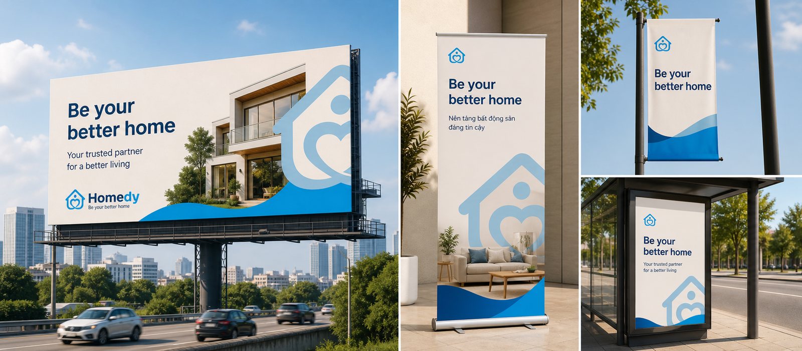 The Homedy outdoor advertising campaign