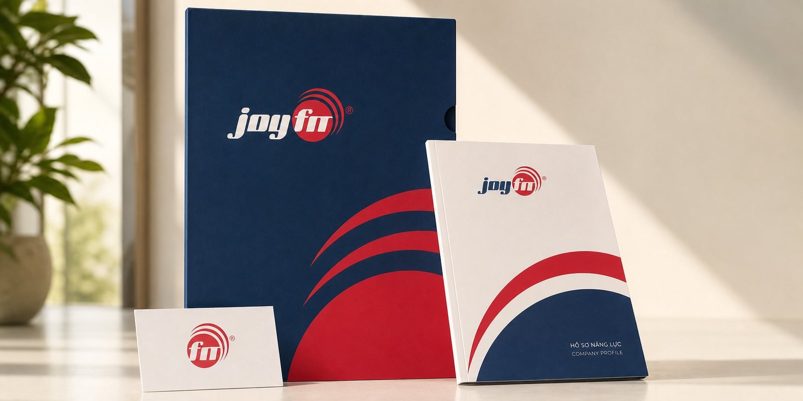 Profile and folder The JoyFM presentation folder and corporate profile booklet