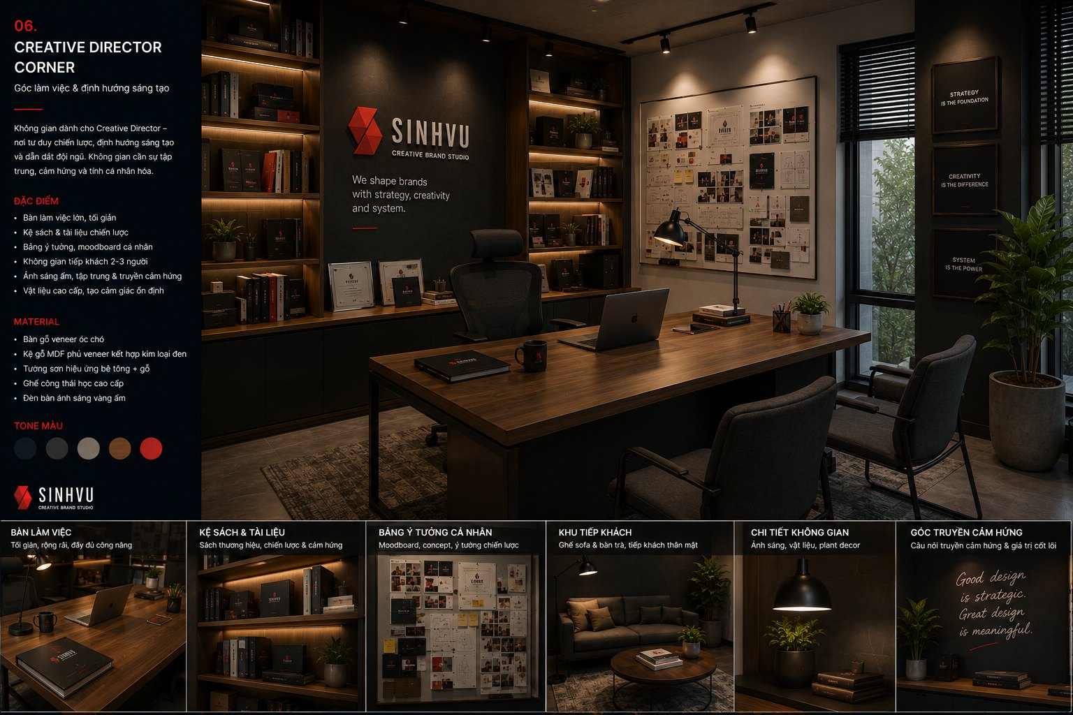 Sinh Vũ creative director's work corner