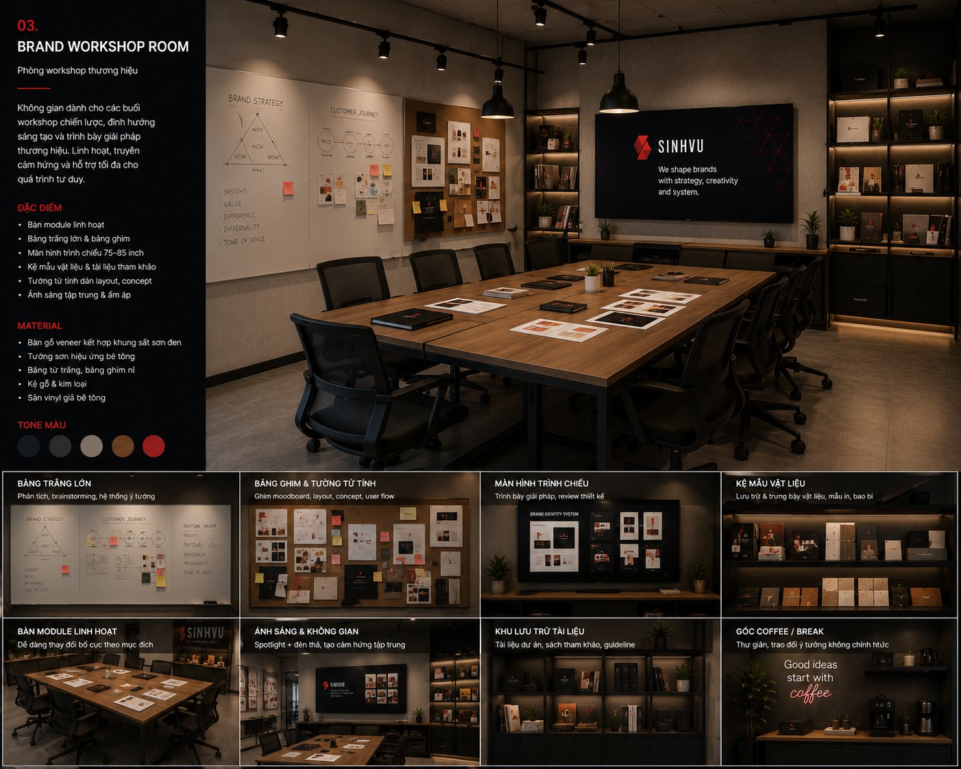 Sinh Vũ brand workshop room